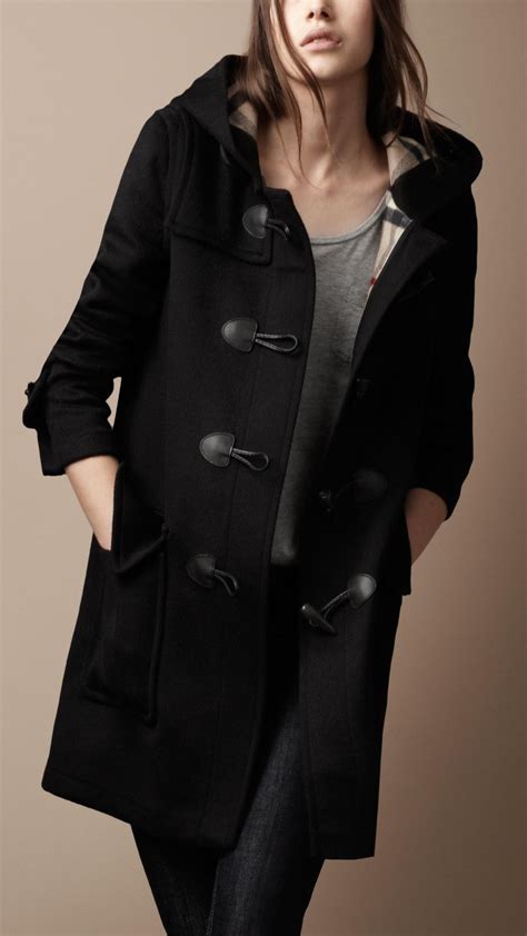 duffle coat burberry womens|burberry wool cashmere tailored coat.